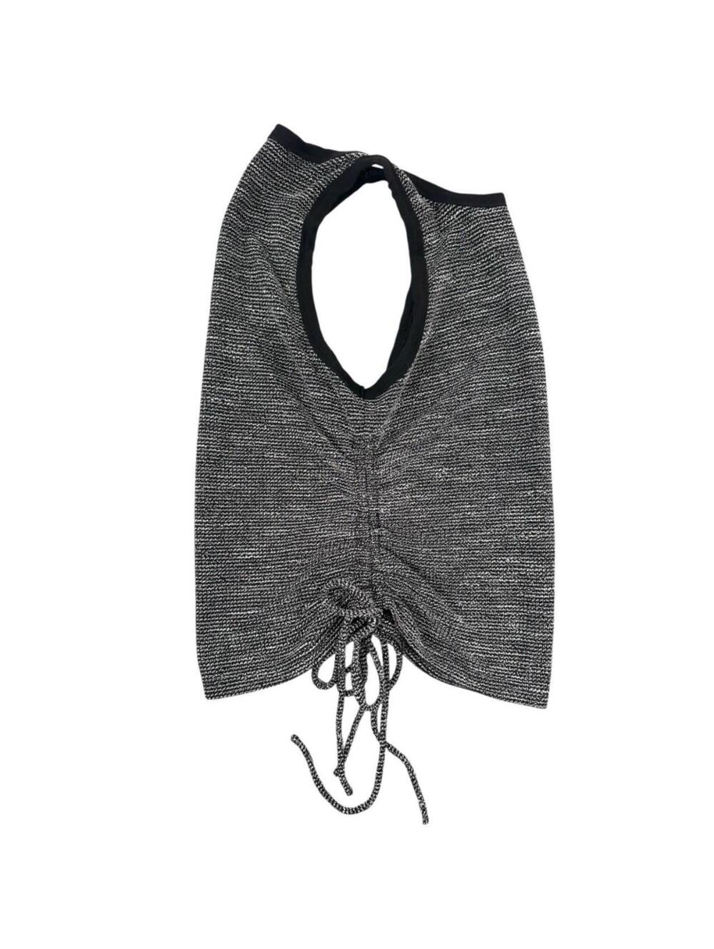 Blue B Heathered Racerback Tank Top with Ruched Drawstring Sides - Picture 4 of 8